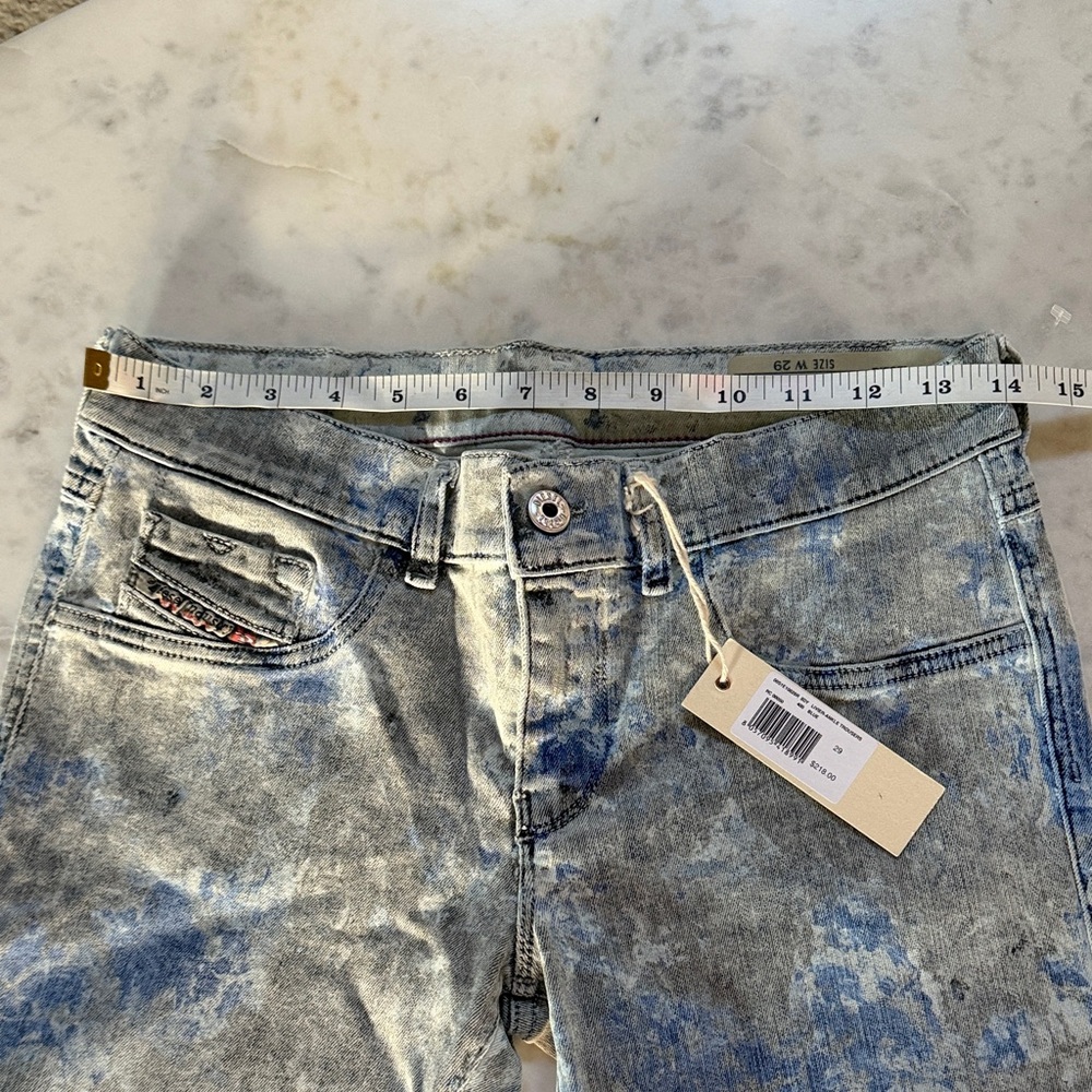 Diesel Blue Acid Wash Women's Skinny Jeans - Picture 5 of 7